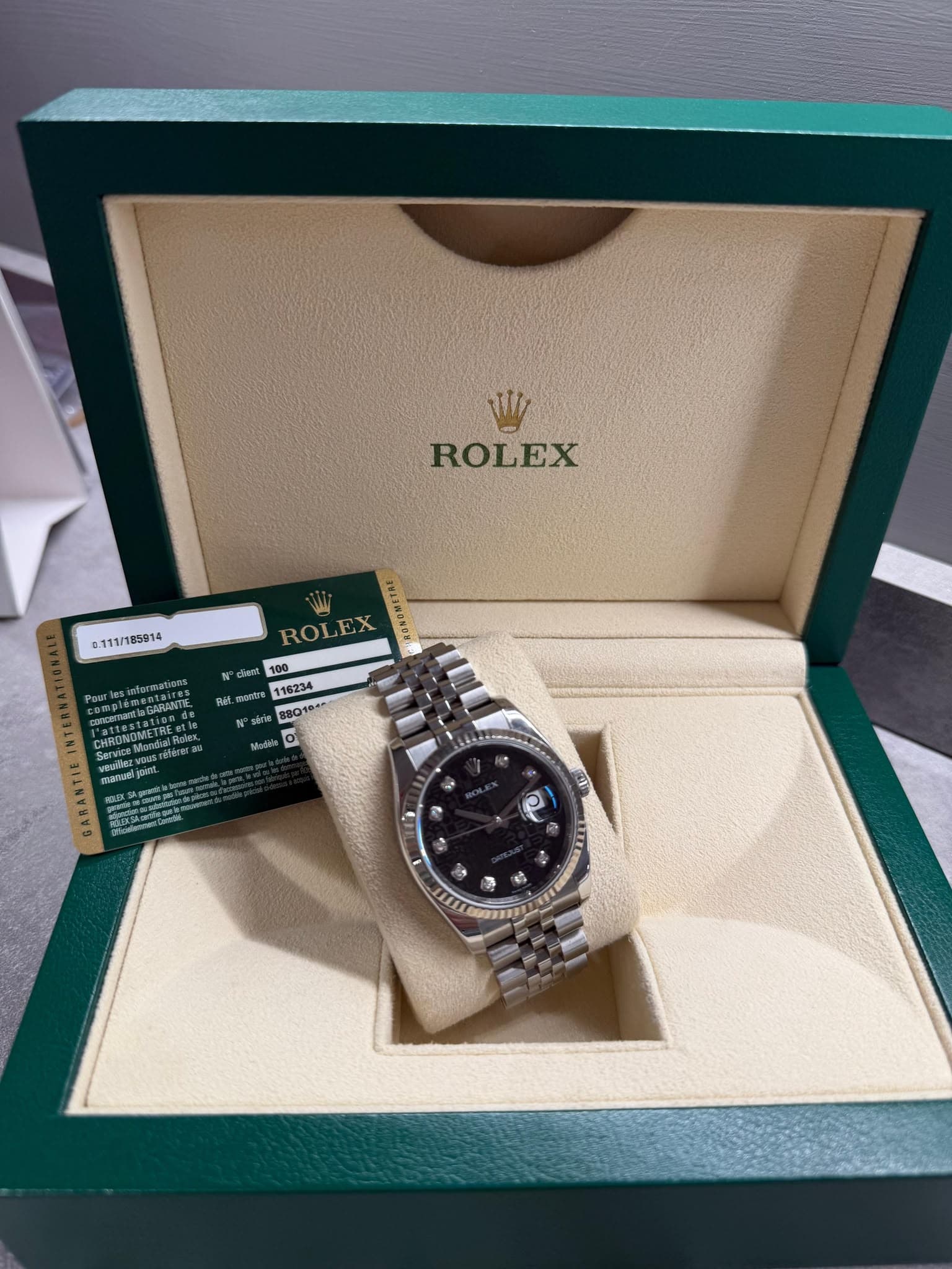 ROLEX Datejust quadrante centenario